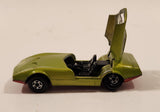 Vintage 1970 Lesney Products Matchbox Series Superfast No. 52 Dodge Charger MkIII Lime Green Die Cast Toy Car Vehicle