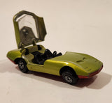 Vintage 1970 Lesney Products Matchbox Series Superfast No. 52 Dodge Charger MkIII Lime Green Die Cast Toy Car Vehicle