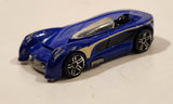 2011 Hot Wheels Super 6-Lane Raceway Monoposto Blue Die Cast Toy Car Vehicle