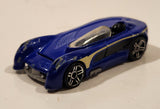 2011 Hot Wheels Super 6-Lane Raceway Monoposto Blue Die Cast Toy Car Vehicle