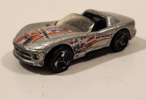 1998 Hot Wheels Dodge Viper RT/10 Metalflake Grey Die Cast Toy Car Vehicle