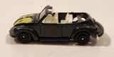 Unknown Brand Volkwagen Cabriolet Black Die Cast Toy Car Vehicle Made in Hong Kong