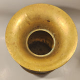 Antique Redskin Brand Chewing Tobacco Cut Plug Large Brass 10" Tall Spittoon