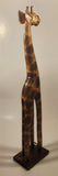 Hand Carved Wood Giraffe 23 1/2" African Animal Sculpture Made in Indonesia