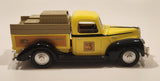 Liberty Classics Home Hardware 1940 Ford Delivery Truck Yellow Die Cast Toy Car Coin Bank with Key