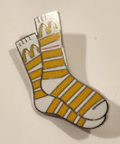 Rare McDonald's Home Is Canada Sock Shaped Enamel Metal Lapel Pin