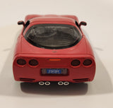 Burago 1997 Chevrolet Corvette Red 1/24 Scale Die Cast Toy Car Vehicle with Opening Doors and Hood