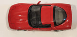 Burago 1997 Chevrolet Corvette Red 1/24 Scale Die Cast Toy Car Vehicle with Opening Doors and Hood