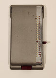 Vintage Bates Model K List Finder Chrome with Red Slider