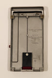 Vintage Bates Model K List Finder Chrome with Red Slider