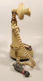 Vintage 1970s Decotel White Ivory Candle Stick Rotary Telephone Phone