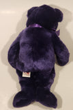 1998 Ty Beanie Buddy Princess Diana Purple Bear 14" Stuffed Plush Toy with Tag