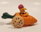 1987-1988 Orange Fraggle Rock 'Gobo' Carrot Shaped Toy Car Vehicle McDonald's Happy Meal Toy