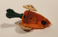 1987-1988 Orange Fraggle Rock 'Gobo' Carrot Shaped Toy Car Vehicle McDonald's Happy Meal Toy