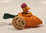 1987-1988 Orange Fraggle Rock 'Gobo' Carrot Shaped Toy Car Vehicle McDonald's Happy Meal Toy