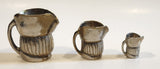 Vintage Toby Mugs Metal Miniature Set of 3 Different Sizes