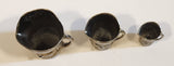 Vintage Toby Mugs Metal Miniature Set of 3 Different Sizes