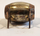 Vintage Miniature Dollhouse Sized 2" Long Metal Beer Keg Barrel