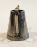 Vintage Miniature Dollhouse Sized 1 3/4" Tall Metal Tea Pot (No Lid)