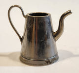 Vintage Miniature Dollhouse Sized 1 3/4" Tall Metal Tea Pot (No Lid)