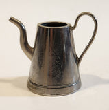 Vintage Miniature Dollhouse Sized 1 3/4" Tall Metal Tea Pot (No Lid)