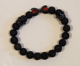Volcanic Rock Lava Royal Crown Bracelet