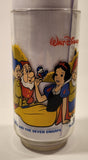 1980s McDonald's Walt Disney Productions Snow White And The Seven Dwarves 5 3/4" Tall Glass Cup