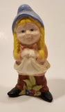Vintage Snow White and The Seven Dwarves 'Fantasy' Female Girl Dwarf 5 1/8" Tall Hand Painted Ceramic Figure