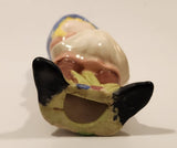 Vintage Snow White and The Seven Dwarves 'Fantasy' Female Girl Dwarf 5 1/8" Tall Hand Painted Ceramic Figure