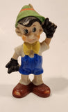 Vintage Disney Pinocchio 4 3/4" Tall Hand Painted Porcelain Figurine Made in Japan