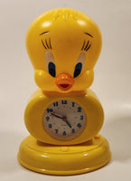 Warner Bros Looney Tunes Tweety Bird 7 1/2" Tall Plastic Light Up Alarm Clock Plays Its A Small Worlds
