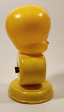 Warner Bros Looney Tunes Tweety Bird 7 1/2" Tall Plastic Light Up Alarm Clock Plays Its A Small Worlds
