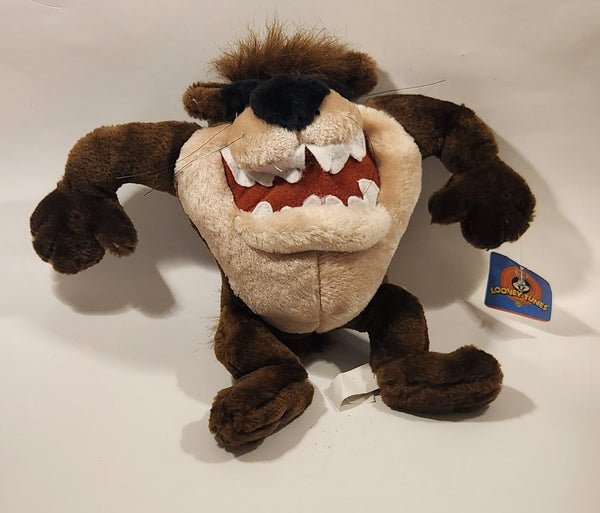 1998 Ace Warner Bros. Looney Tunes Taz Cartoon Character 12" Tall Plush Stuffed Animal with Tags