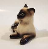Vintage Laying Siamese Cat 7 1/2" Long Porcelain Planter