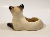 Vintage Laying Siamese Cat 7 1/2" Long Porcelain Planter