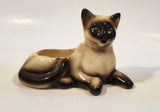 Vintage Laying Siamese Cat 7 1/2" Long Porcelain Planter