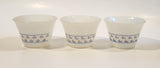 Vintage Dynaware 13 Pyrex White Milk Glass Custard Cups Set of 3