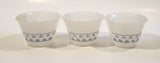 Vintage Dynaware 13 Pyrex White Milk Glass Custard Cups Set of 3
