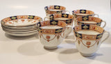 Duchess China Jewel Tea Cup and Saucer Set of 6 Made in England