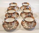 Duchess China Jewel Tea Cup and Saucer Set of 6 Made in England