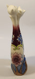 Vintage CR Long Neck Cats 10 1/4" Tall Hand Painted Porcelain Bud Vase