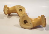 Vintage Weller Orange and Yellow Tone Candle Stick Holder Chalkware Set of 2
