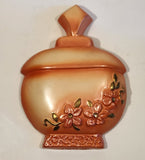 Vintage Favor Industries Pink Orange Peach Bottle 3 1/4" x 9 3/4" Chalkware Wall Hanging