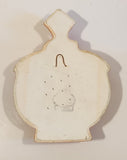 Vintage Favor Industries Pink Orange Peach Bottle 3 1/4" x 9 3/4" Chalkware Wall Hanging