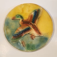 Vintage Mallard Duck Flying 11 1/4" Chalkware Wall Hanging