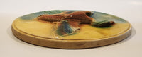 Vintage Mallard Duck Flying 11 1/4" Chalkware Wall Hanging