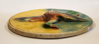 Vintage Mallard Duck Flying 11 1/4" Chalkware Wall Hanging