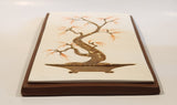 Vintage Tuscanart Toronto Canada Bonsai Tree 7 3/4" x 14" Chalkware Wall Hanging