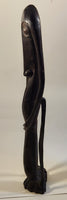 African Makonde Carved Rosewood Fantasy Figure 20 1/2" Tall Statue Sculpture