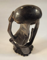 African Makonde Carved Rosewood Fantasy Figure 20 1/2" Tall Statue Sculpture